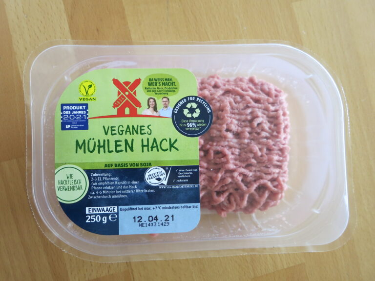 Tag Erfahrung veganes Hack